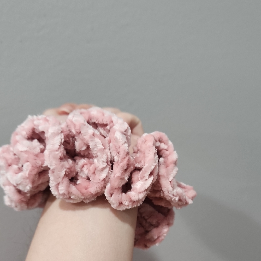 Quiet Pink Scrunchy
